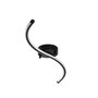 Opviq Yılan - 13278 Lámpara de araña de metal negra con LED integrado